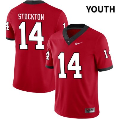 Youth Georgia Bulldogs NCAA #14 Gunner Stockton Nike Stitched Red NIL 2022 Authentic College Football Jersey BAU7854ZF